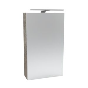 LED-Spiegelschrank 'SBC' braun 40 x 68 x 15,3 cm rechts