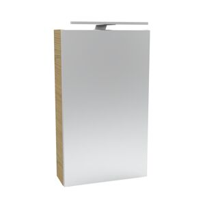 LED-Spiegelschrank 'SBC' braun 40 x 68 x 15,3 cm rechts