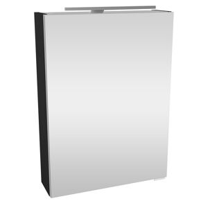 LED-Spiegelschrank 'SBC' anthrazit 50 x 68 x 15,3 cm links