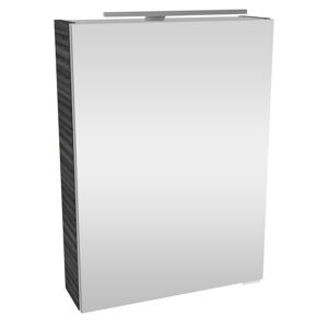 LED-Spiegelschrank 'SBC' braun 50 x 68 x 15,3 cm links