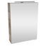 LED-Spiegelschrank 'SBC' braun 50 x 68 x 15,3 cm links
