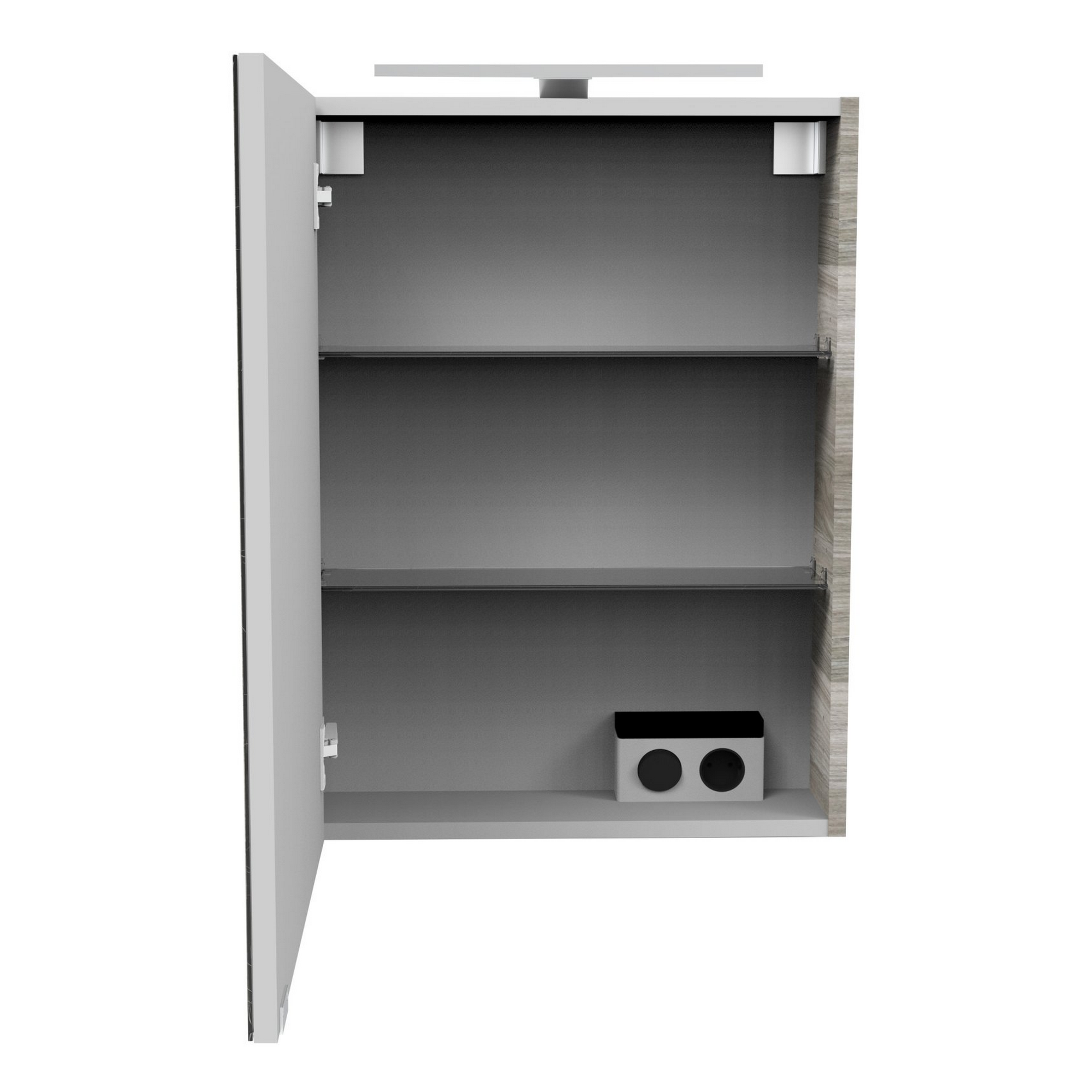 LED-Spiegelschrank 'SBC' steinesche 50 x 68 x 15,3 cm links + product picture