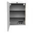 LED-Spiegelschrank 'SBC' braun 50 x 68 x 15,3 cm links