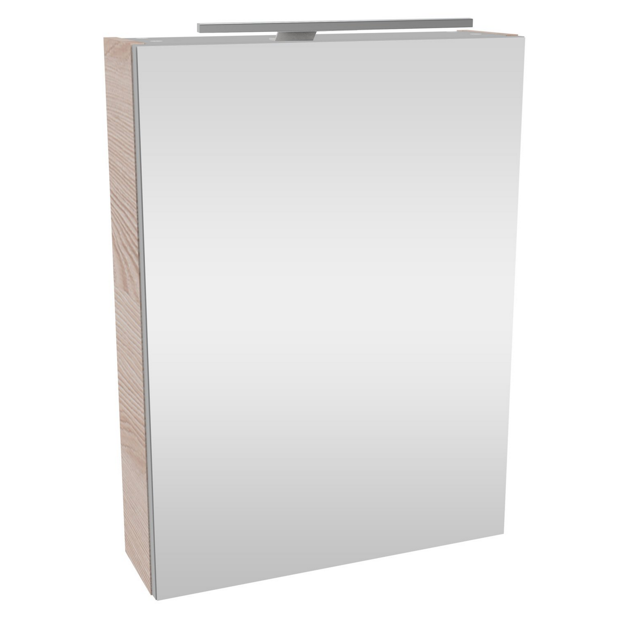 LED-Spiegelschrank 'SBC' braun 50 x 68 x 15,3 cm rechts