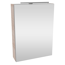 LED-Spiegelschrank 'SBC' braun 50 x 68 x 15,3 cm rechts