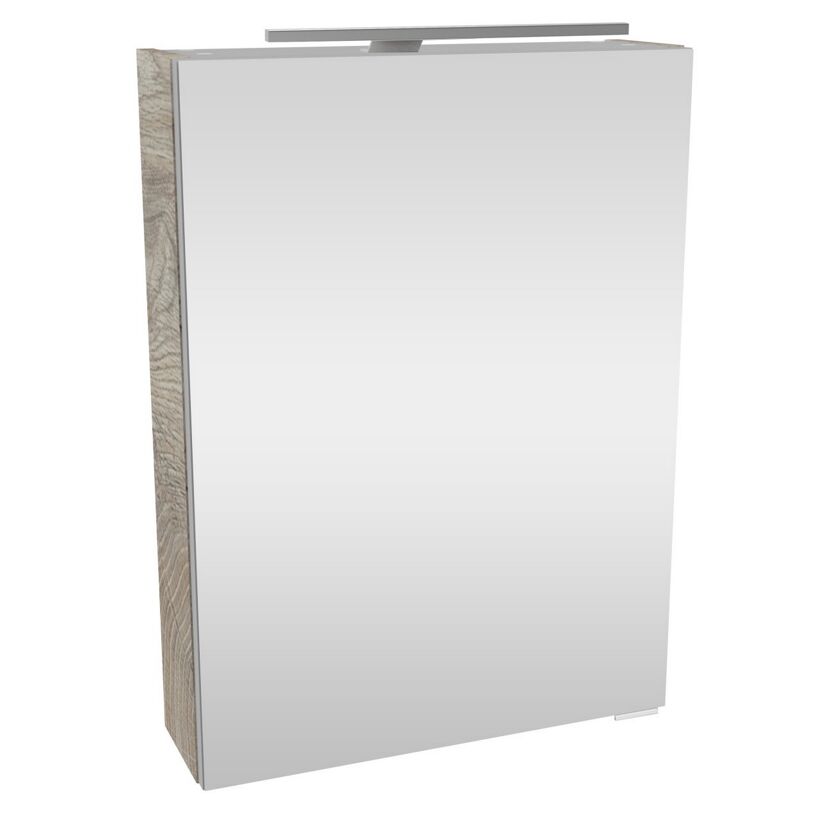 Badezimmerschrank mit Spiegel und Lampe
