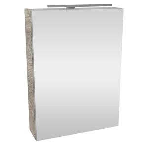 LED-Spiegelschrank 'SBC' braun 50 x 68 x 15,3 cm rechts