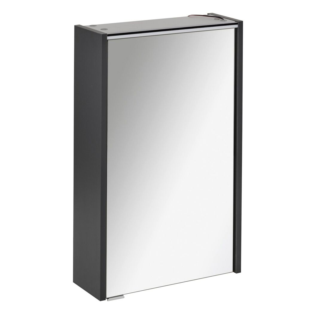 LED-Spiegelschrank 'Denver' anthrazit 42 x 68,5 x 16 cm