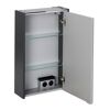 LED-Spiegelschrank 'Denver' anthrazit 42 x 68,5 x 16 cm