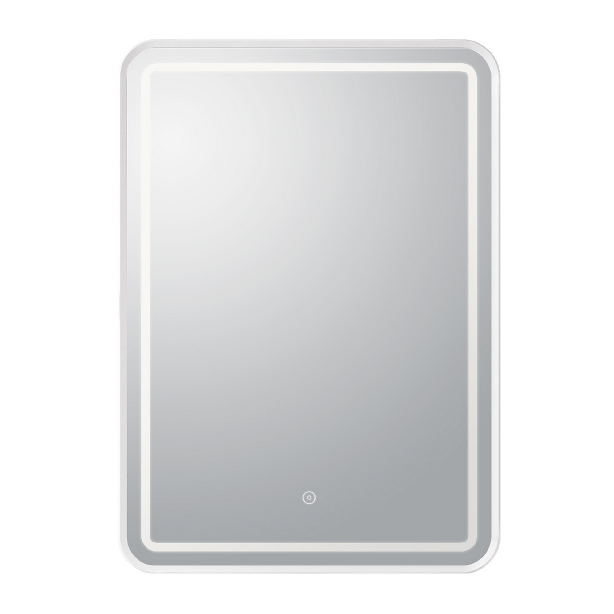 LED-Spiegel 'Nakia' matt weiß 50 x 70 cm, mit Touch Sensor 1400 lm + product picture
