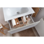 LED-Waschbeckenunterschrank 'Foton' grau matt 60 x 65 x 41,5 cm