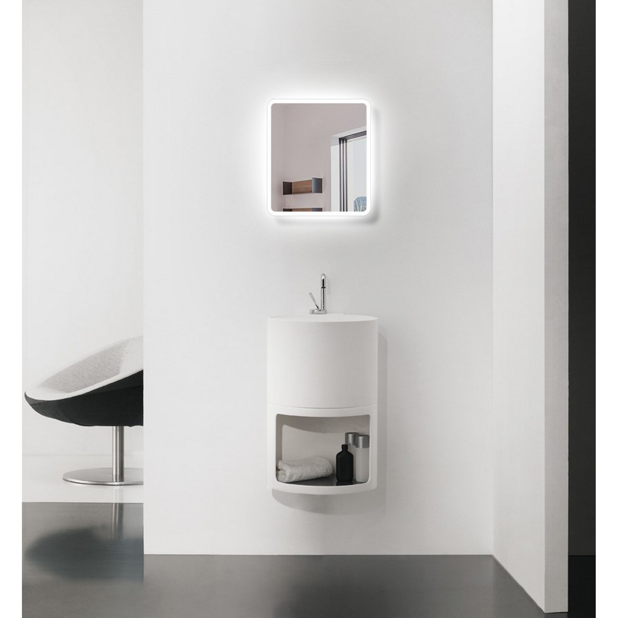 LED-Spiegel 'Silver Sunshine' 40 x 45 cm + product picture