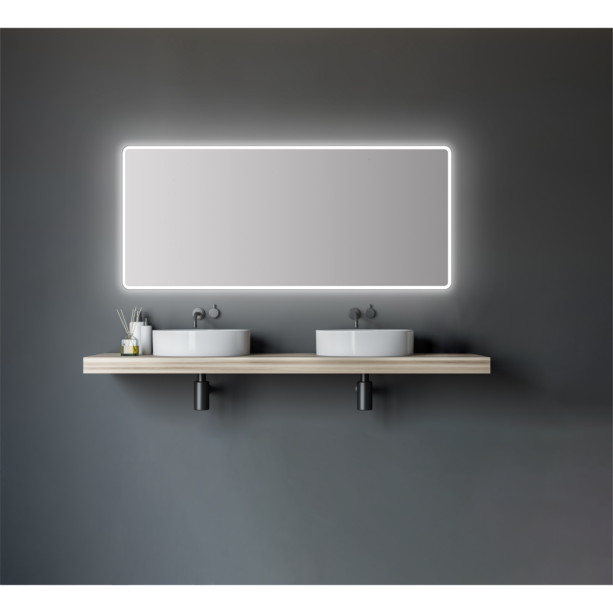 LED-Spiegel 'Silver Sunshine' 160 x 70 cm + product picture