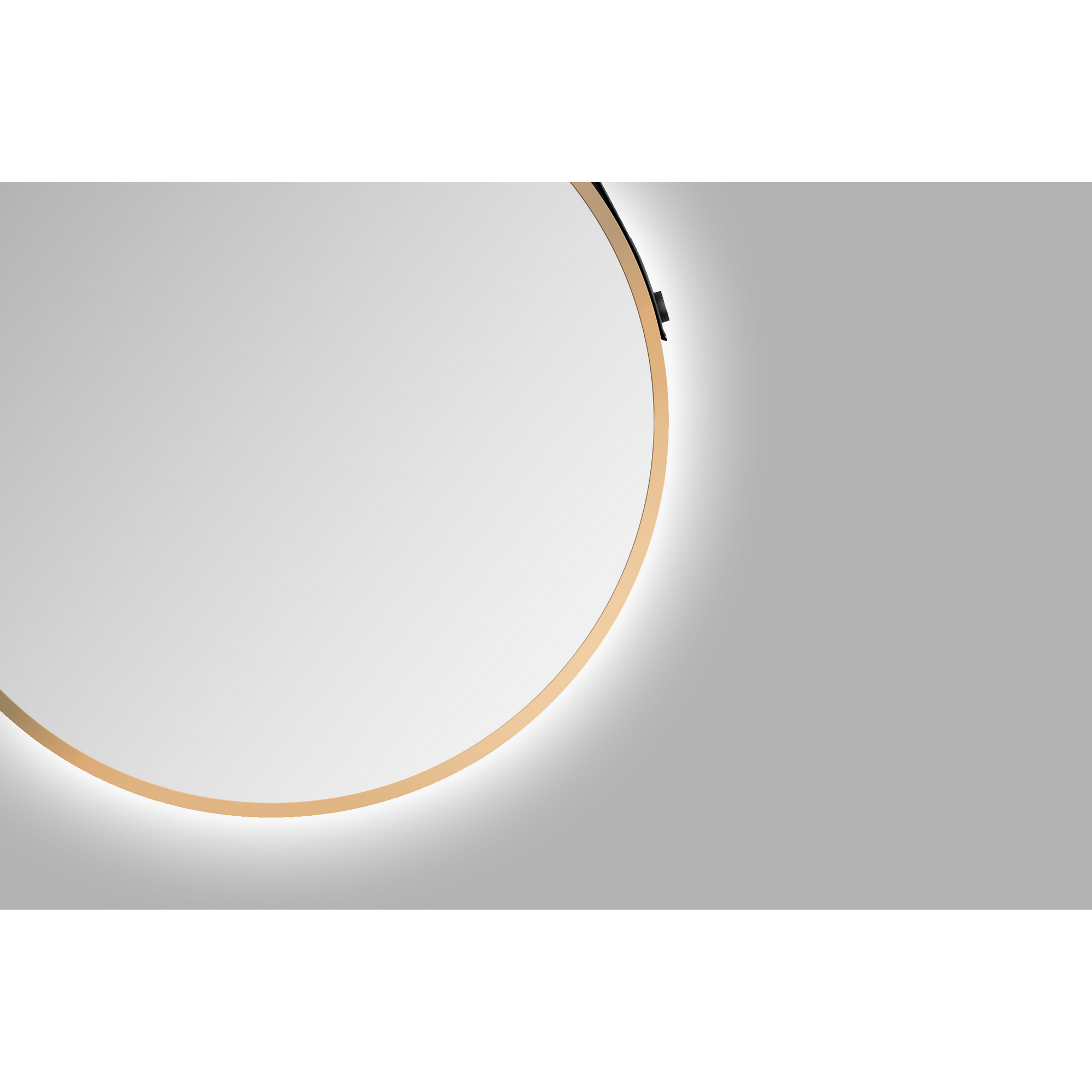 LED-Spiegel 'Silver Barbier' gold Ø 50 cm + product picture
