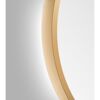 LED-Spiegel Barbier, Detailansicht in Gold
