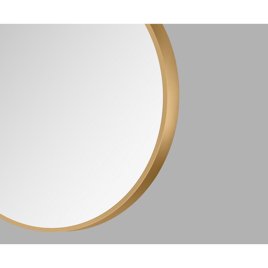 Badspiegel 'Silver Coiffeur' goldfarben Ø 50 cm