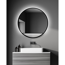Verkleinertes Bild von LED-Spiegel 'Silver Cosmos' schwarz Ø 80 cm