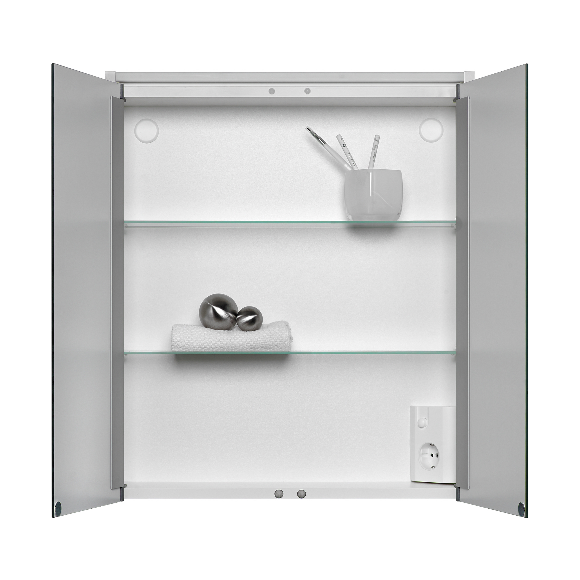 LED-Spiegelschrank 'Nelma' weiß 54 x 15 x 63 cm + product picture