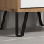 Waschbeckenunterschrank 'Touch' weiß, braun matt 69 x 61 x 33 cm