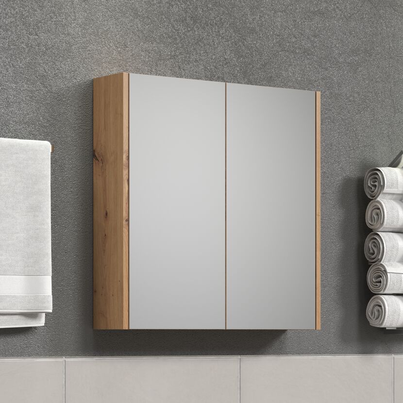 Hängeschrank mit zwei Spiegeltüren