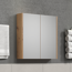 Spiegelschrank 'Touch' braun matt 69 x 70 x 15 cm