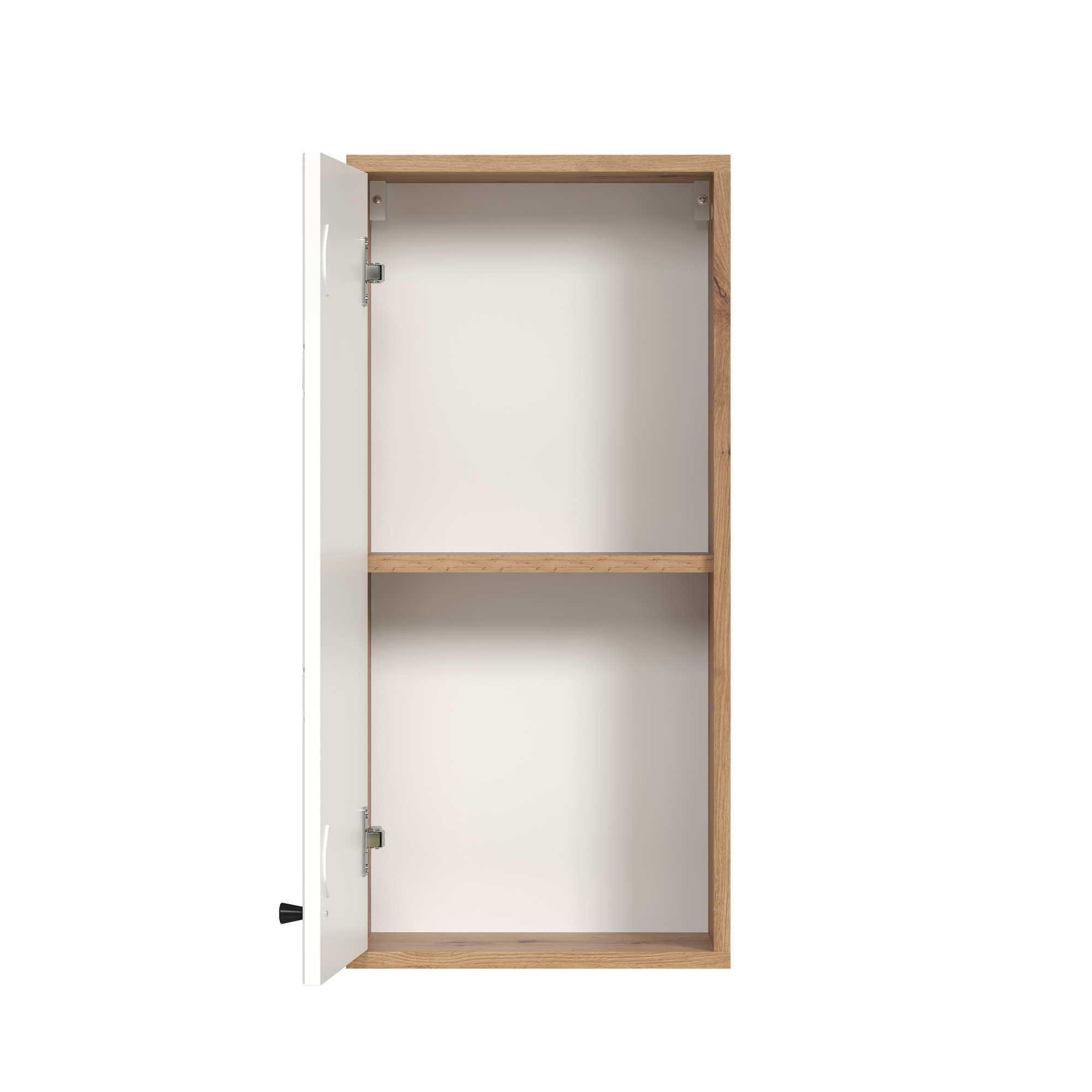 Hängeschrank 'Touch' weiß, braun matt 36 x 79 x 29 cm + product picture