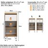 Hängeschrank mit Maßen