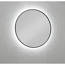 LED-Badspiegel schwarz Ø 65 cm