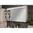 LED-Spiegelschrank 'B.Clever' braun glänzend 120 x 70,6 x 15,8 cm