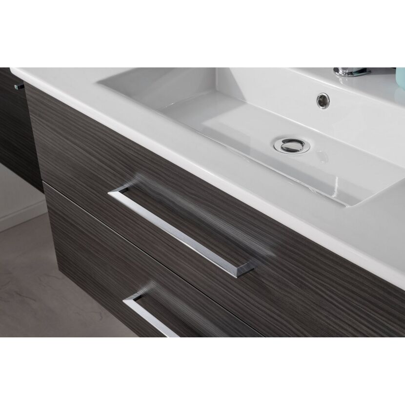 Waschbecken mit Unterschrank 'B.Perfekt' anthrazit 103 x 51 x 48 cm