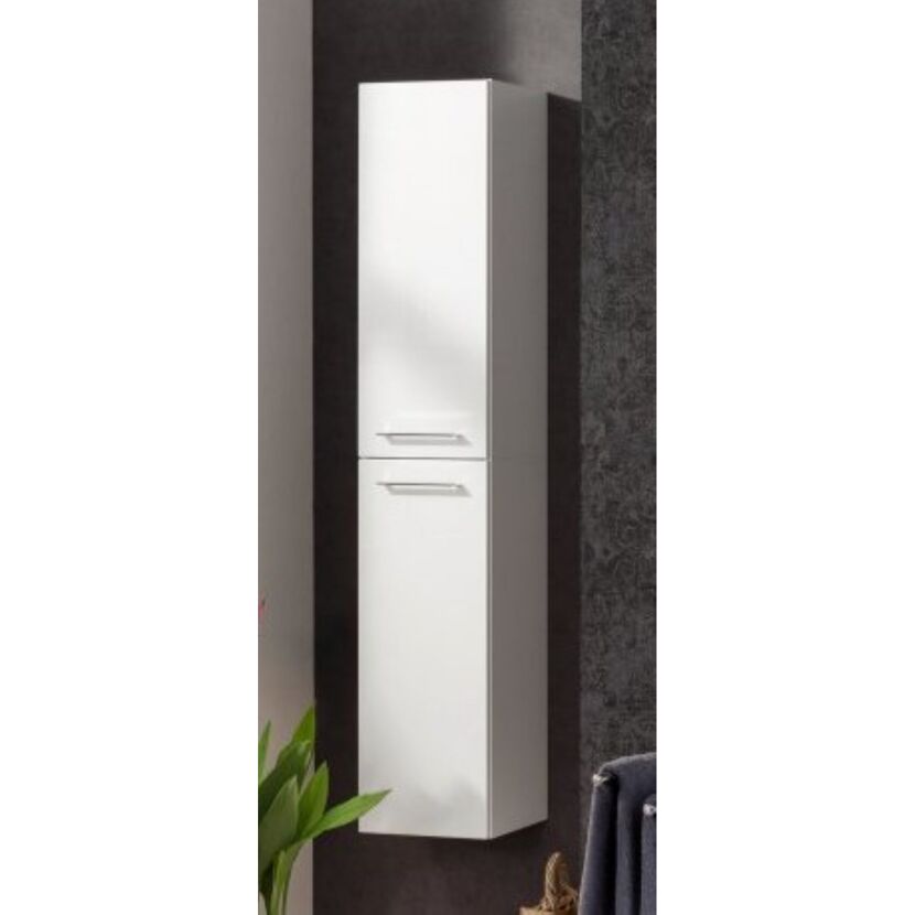Weißer Hochschrank für das Badezimmer