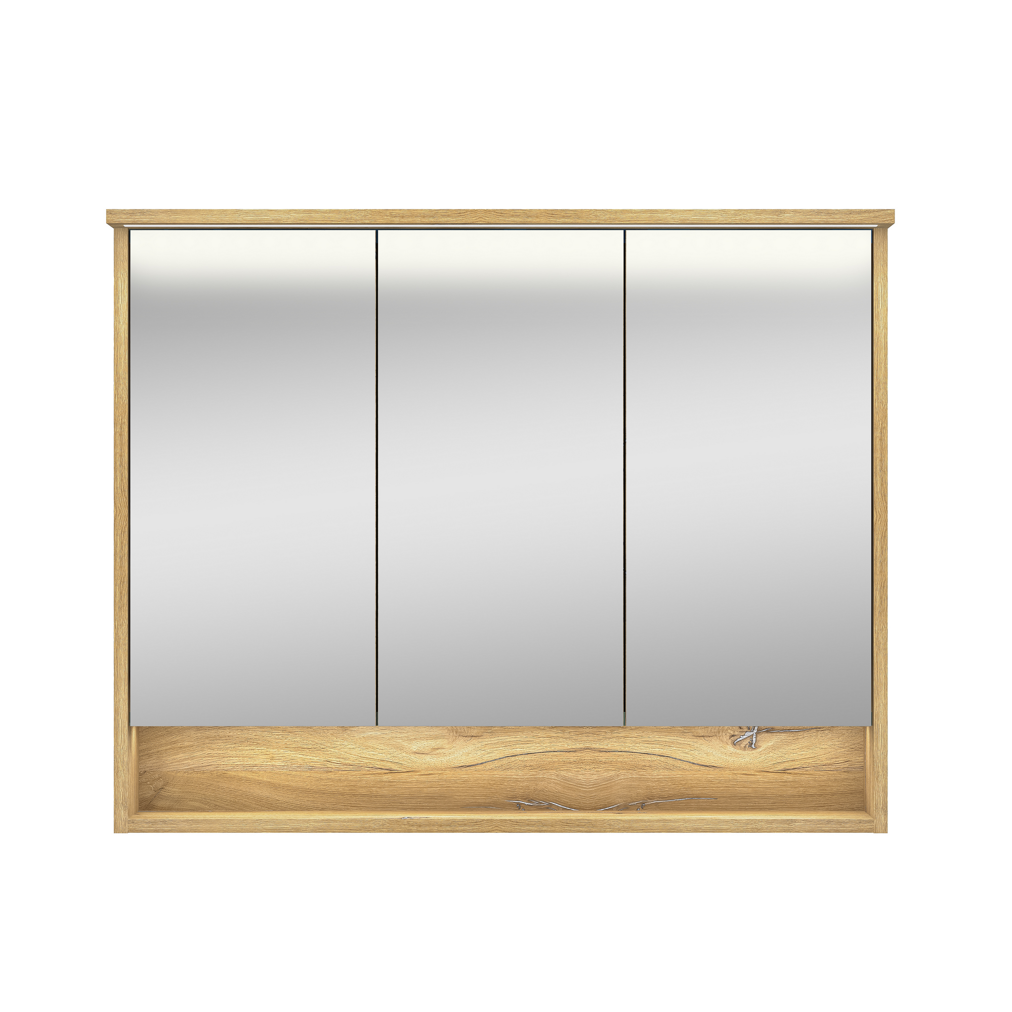 LED-Spiegelschrank 'Milano' braun 90 x 72 x 23 cm + product picture