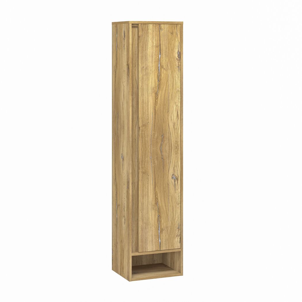 Holzschrank mit Tür und Ablage