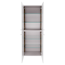 Hochschrank 'Verona' braun, weiß glänzend 60 x 162 x 31,8 cm