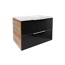 Waschbecken mit Unterschrank 'B.Brillant' braun, anthrazit lackiert 80 x 56 x 50 cm