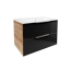 Waschbecken mit Unterschrank 'B.Brillant' braun, anthrazit lackiert 80 x 56 x 50 cm