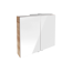 Verkleinertes Bild von LED-Spiegelschrank 'B.Brillant' asteiche 80 x 68 x 15,8 cm