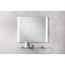 LED-Badspiegel 'Brillant Light' aluminiumfarben 80 x 68