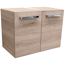 Waschbeckenunterschrank 'A-Vero' braun matt 62,4 x 45,7 x 35,3 cm