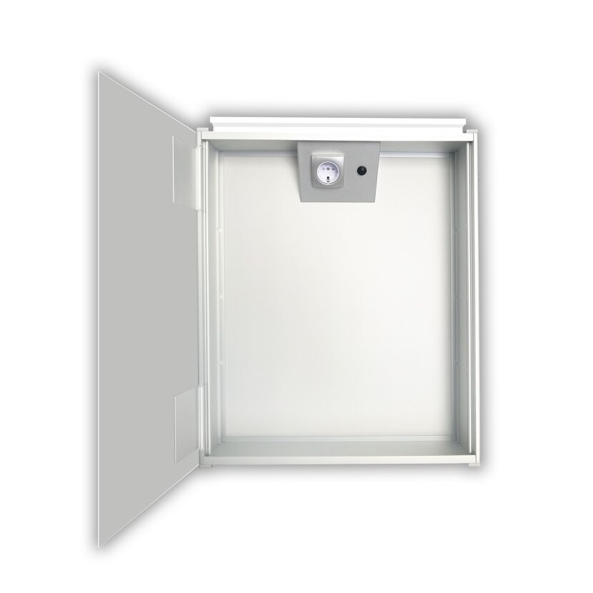 Geöffneter LED-Schrank Vegas mit Steckdose