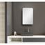 Badezimmer mit LED-Spiegelschrank Aluminio Vegas