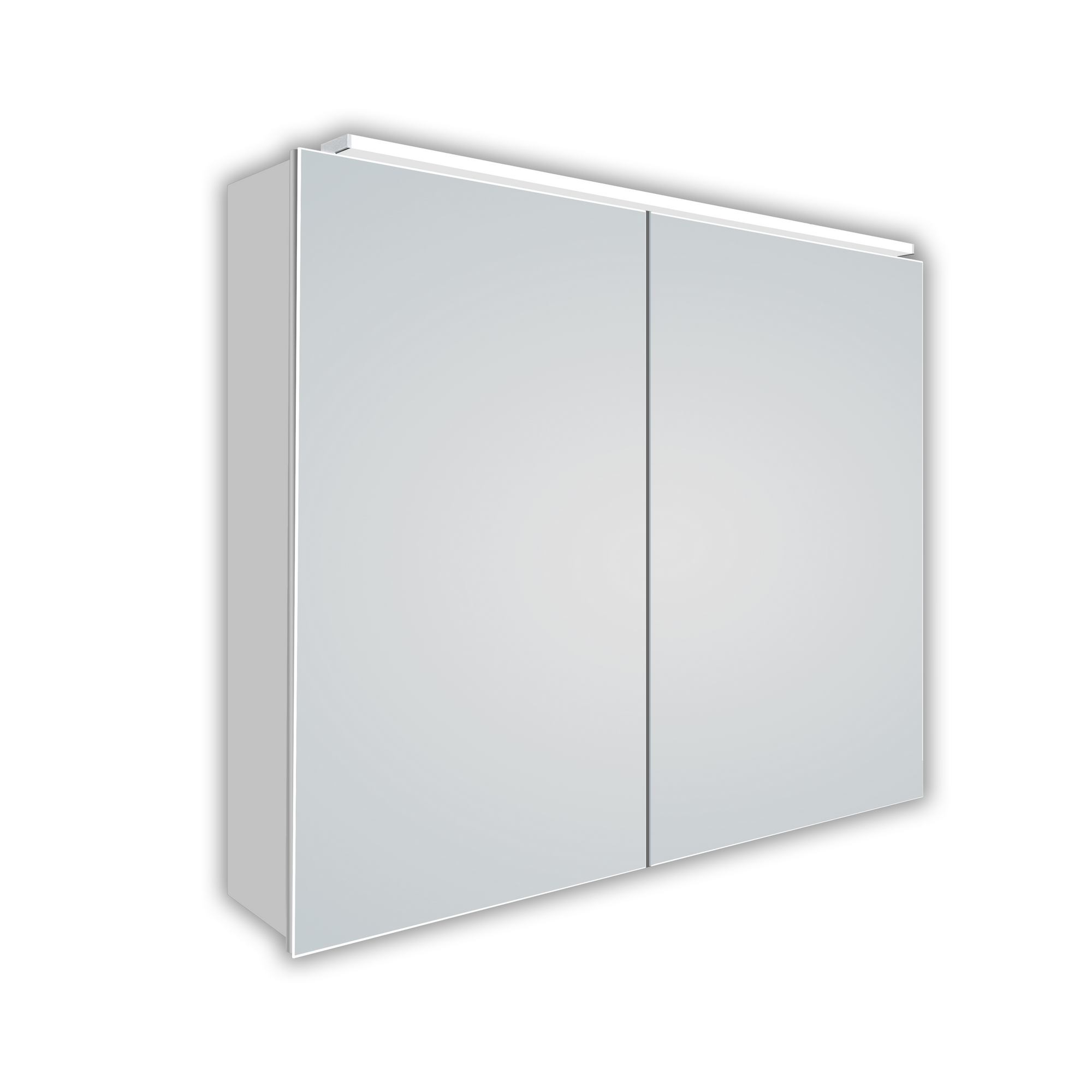 LED-Spiegelschrank 'Aluminio Vegas' 70 x 50 x 13,1 cm silber + product picture