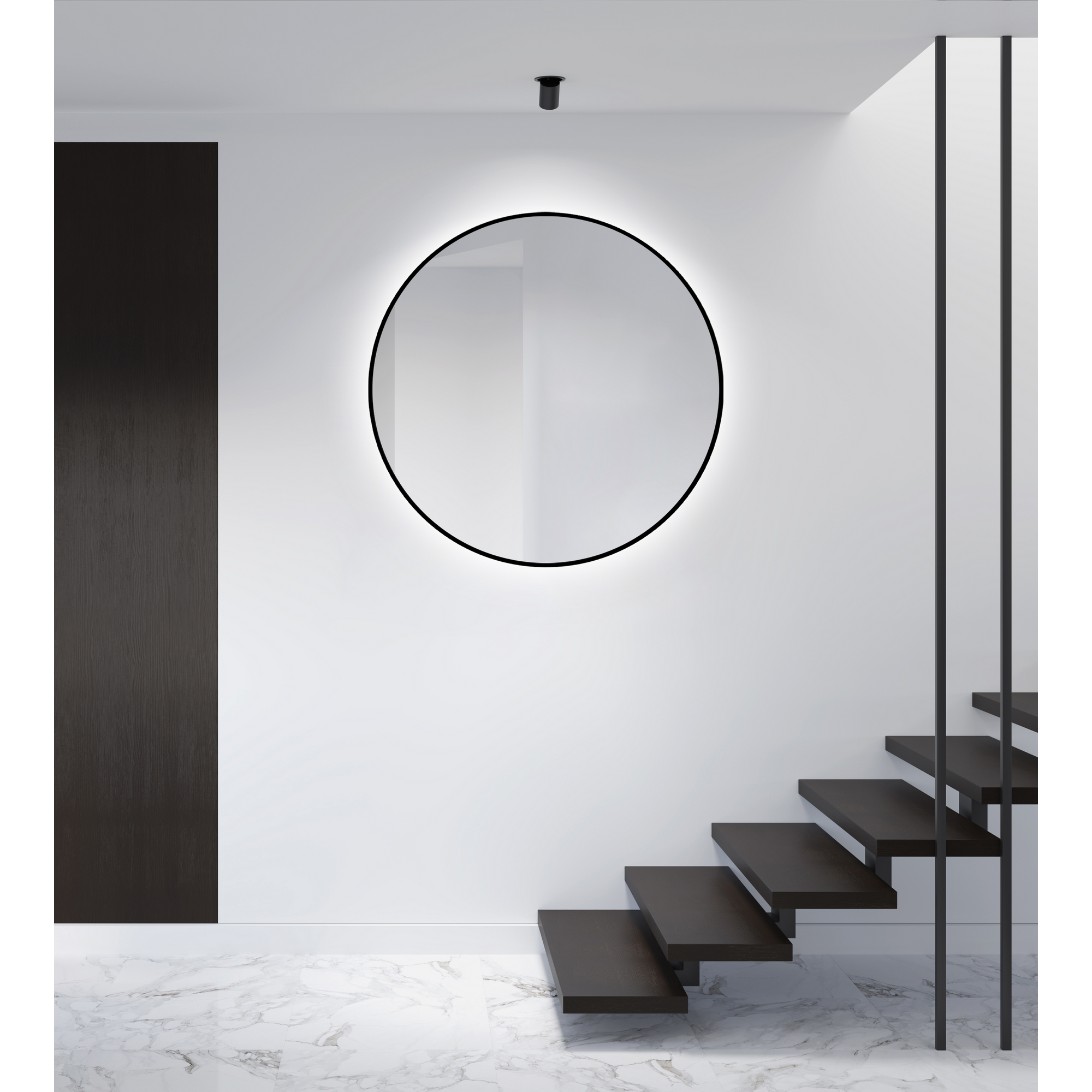 LED-Spiegel 'Silver Globo Black' Ø 100 cm + product picture