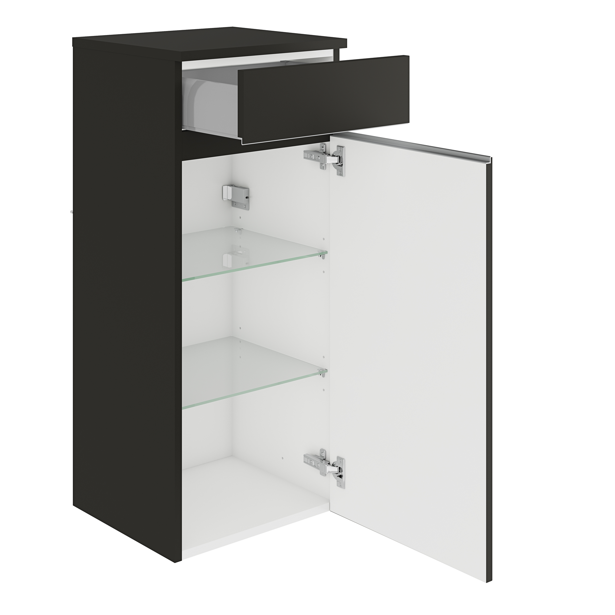 Highboard 'OPTIpremio 2500maxus' schwarz 40 x 91,2 x 35 cm + product picture