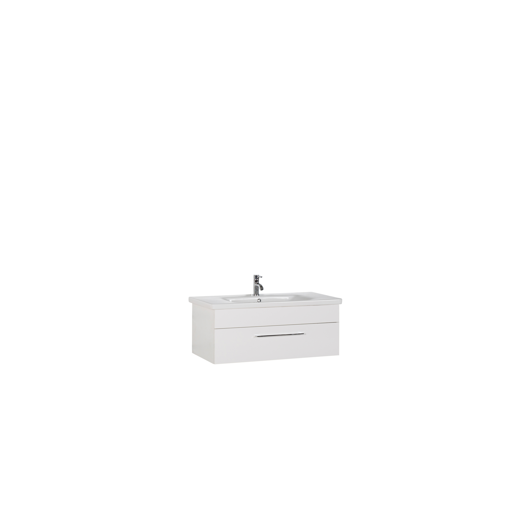 Waschtisch 'OPTIpremio 2400modern' weiß 100 x 40,6 x 45,5 cm + product picture