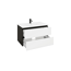 Verkleinertes Bild von Waschtischunterschrank 'OPTIpremio 2510clarus' weiß, schwarz 82 x 47,8 x 47 cm