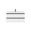 Verkleinertes Bild von Waschtischunterschrank 'OPTIpremio 2510clarus' weiß, schwarz 102 x 47,8 x 47 cm