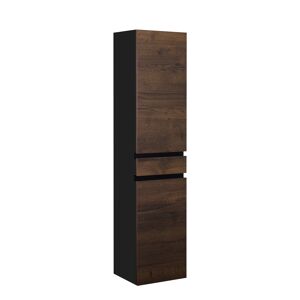 Beistellschrank 'OPTIpremio 2510clarus' braun, schwarz 40 x 178,7 x 35 cm