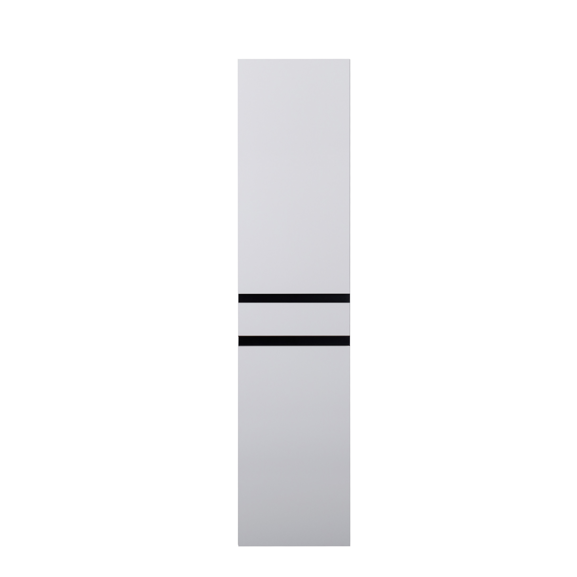 Beistellschrank 'OPTIpremio 2510clarus' weiß, schwarz 40 x 178,7 x 35 cm + product picture