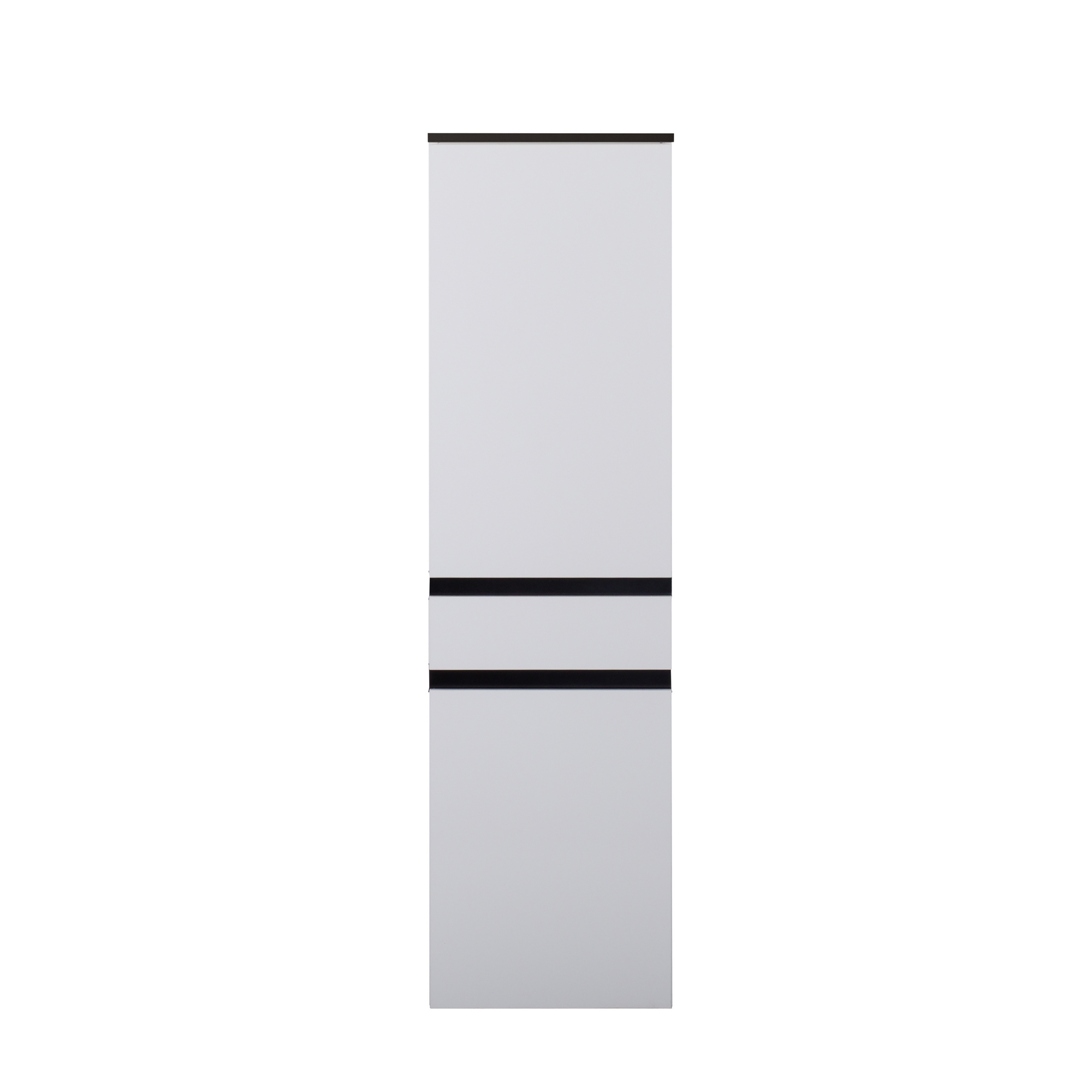 Beistellschrank 'OPTIpremio 2510clarus' weiß, schwarz 40 x 148,8 x 35 cm + product picture